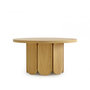 Voir la diapositive 2 : Paris Prix Table Basse Ronde Design  Soft  78cm Naturel