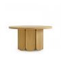 Voir la diapositive 2 : Paris Prix Table Basse Ronde Design  Soft  78cm Naturel