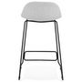 Voir la diapositive 5 : Paris Prix Tabouret de Bar Design  Sochi  85cm Gris & Noir