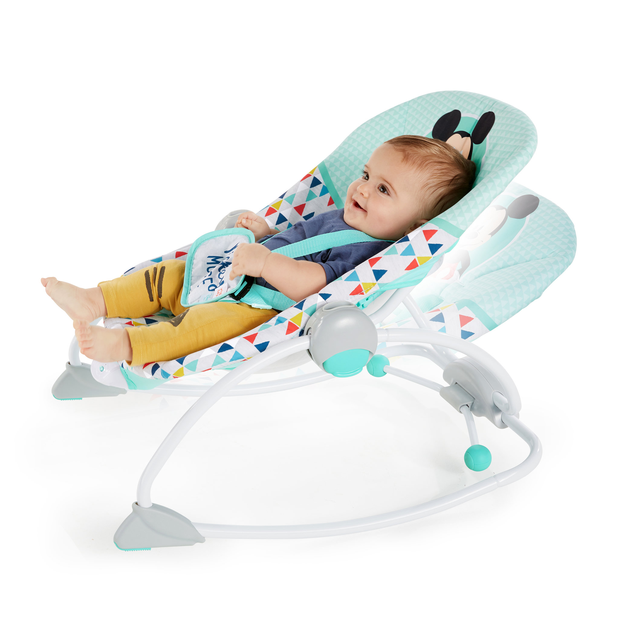 Voir la diapositive 8 : DISNEY Transat bébé évolutif et vibrant Happy Mickey 