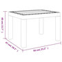 Voir la diapositive 6 : VIDAXL Table de jardin blanc 59x47x40 cm PP