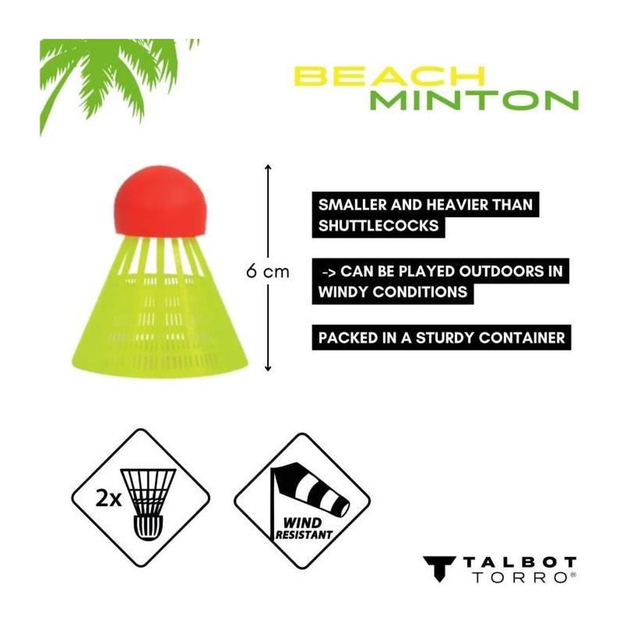 Voir la diapositive 3 : SCHILDKROT Set de beachminton - SCHILDKRÖT