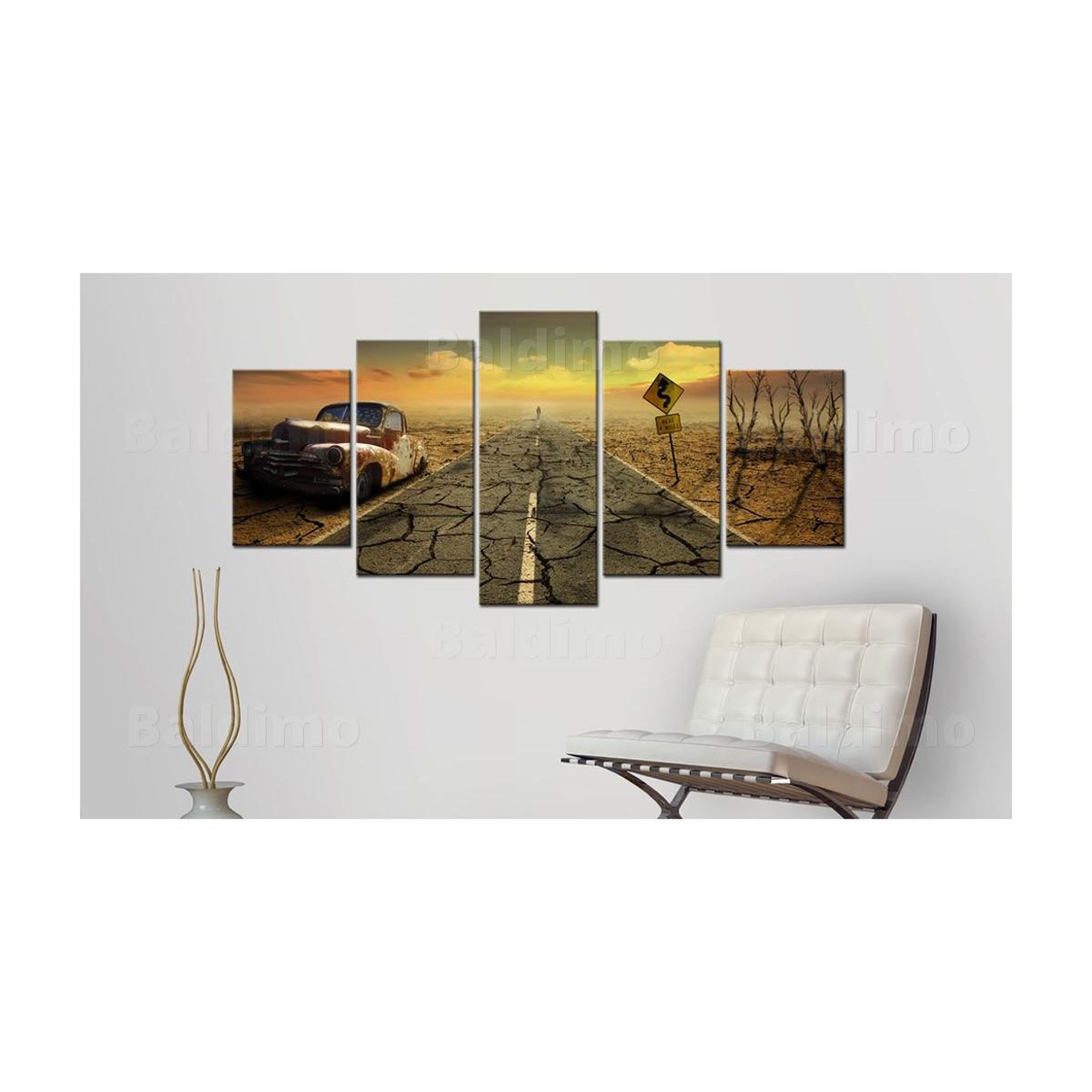 Voir la diapositive 2 : Paris Prix Tableau Imprimé  Difficult Road