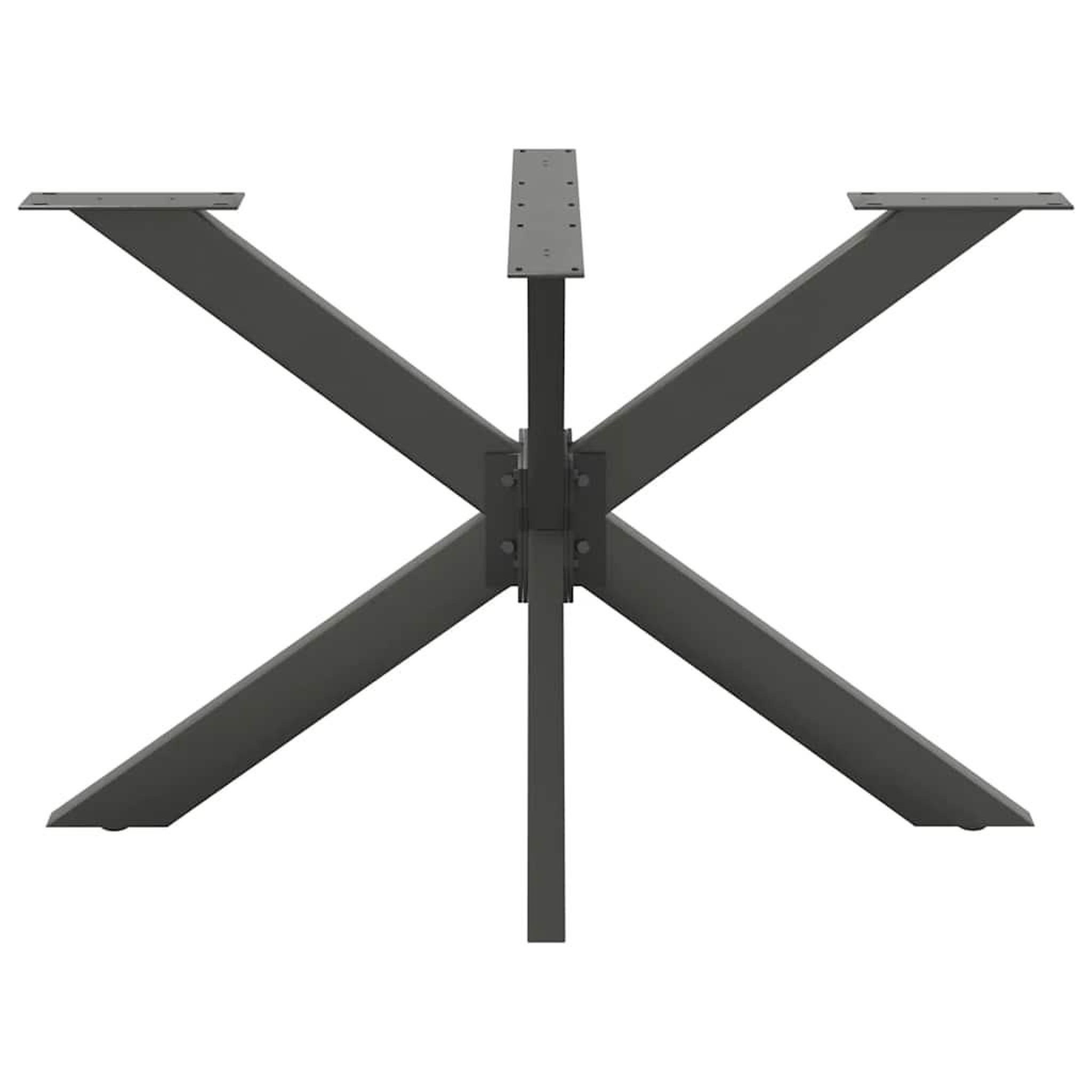Voir la diapositive 3 : VIDAXL Pied de table a manger forme d'araignee 120x68x(72-73) cm