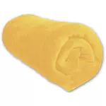 SOLEIL D'OCRE Couverture polaire 220x240 cm MICROFIBRE jaune, par Soleil d'ocre