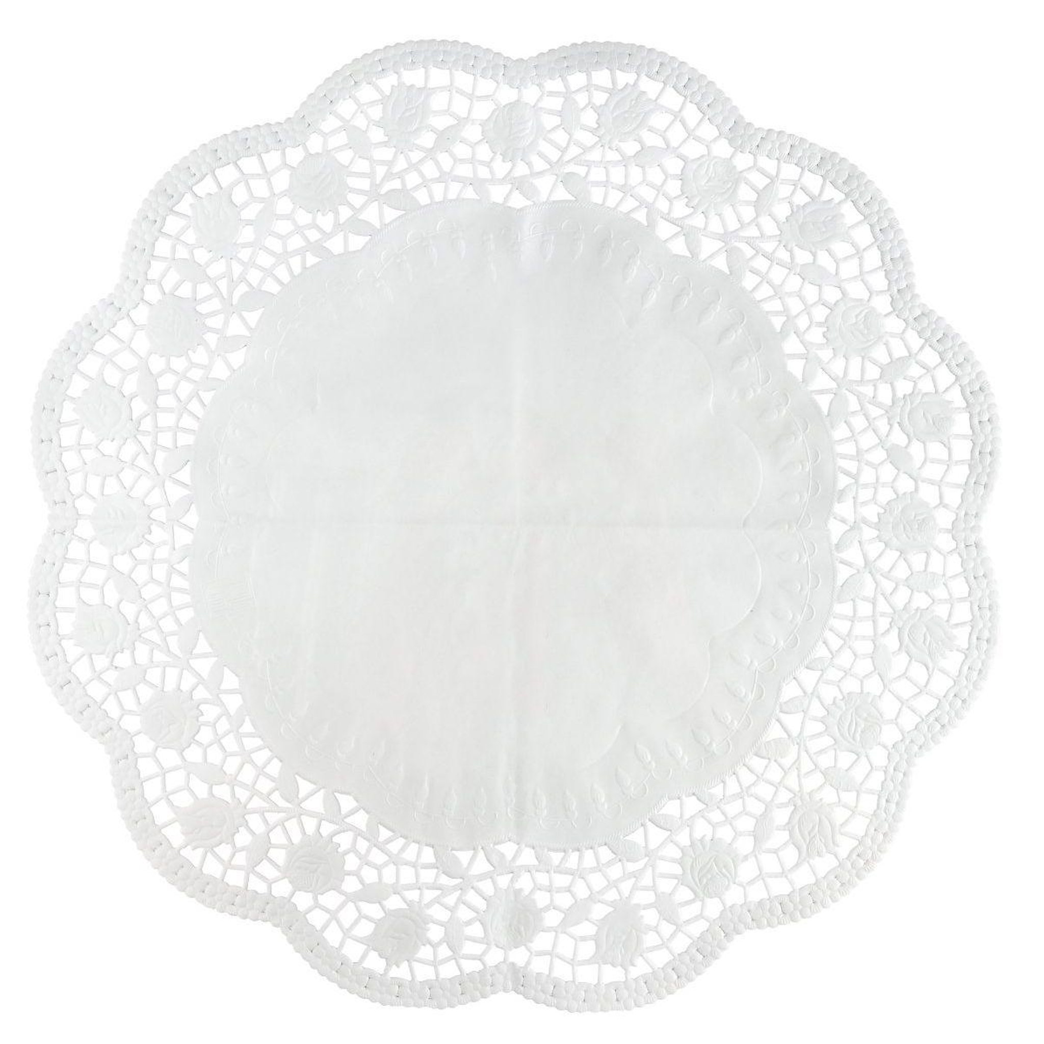 ZENKER Lot de 15 napperons papier ronds pour tartes et gâteaux Zenker