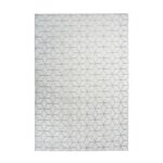 Paris Prix Tapis Shaggy Effet 3D  Vivica  Blanc & Anthracite. Coloris disponibles : Blanc