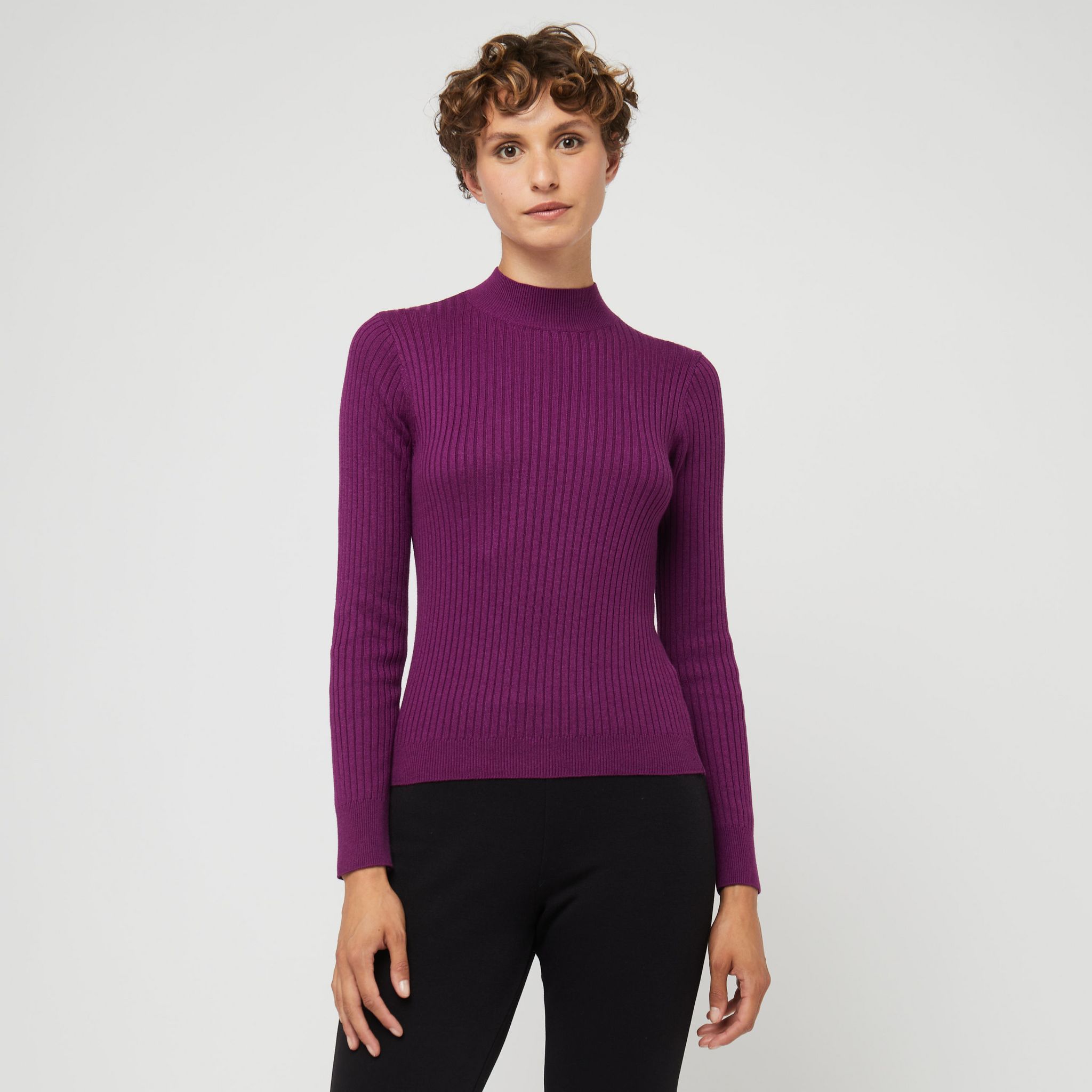 Sweat Femme Seraphine Violet – Taille M – Mélange Viscose – Manches Longues – Occasion