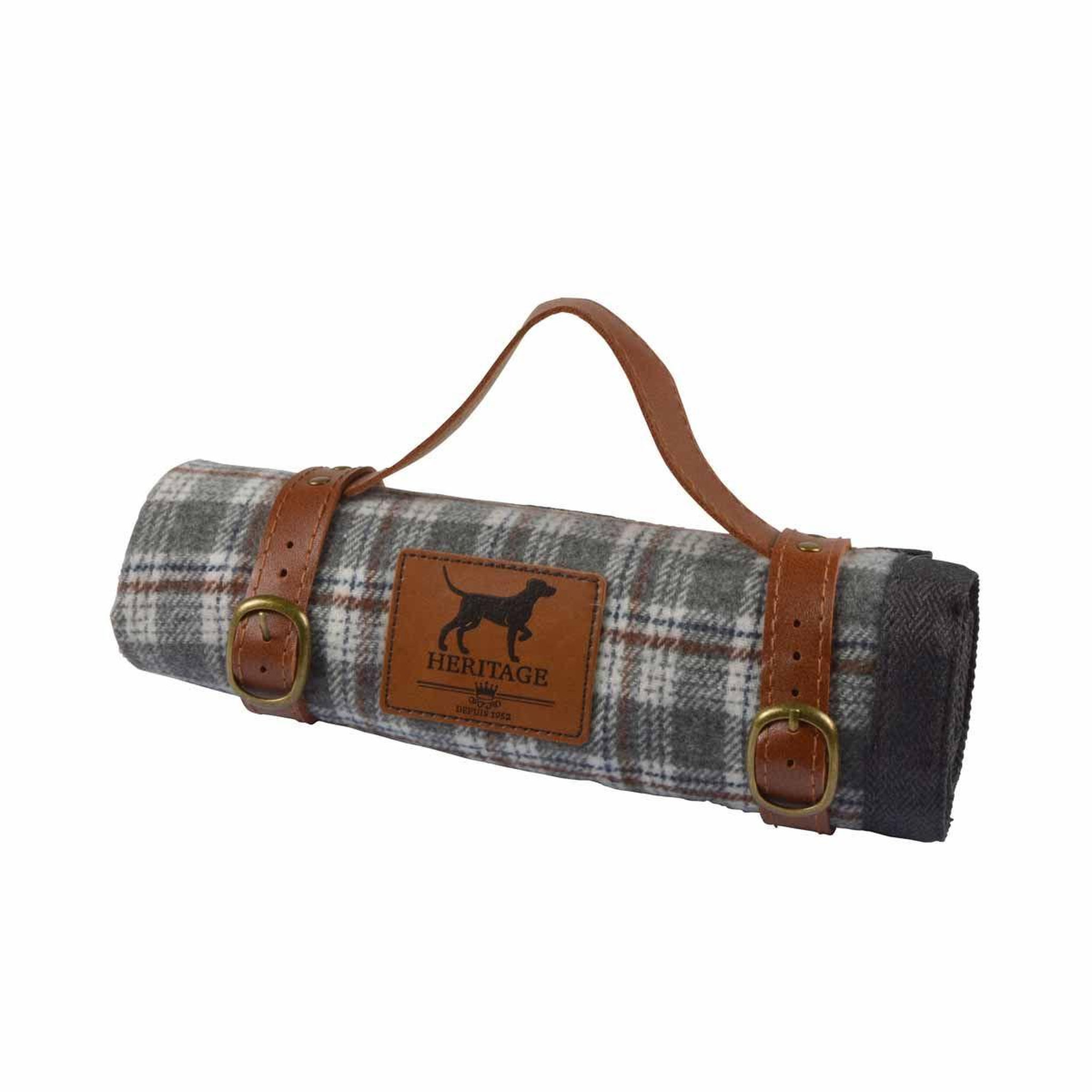 Voir la diapositive 5 : LOVE STORY Plaid pour chien & chat  héritage  50x70cm gris
