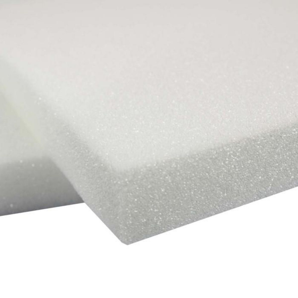 Paris Prix Lot de 2 Galettes de Chaise  Mousse  40x40cm Blanc