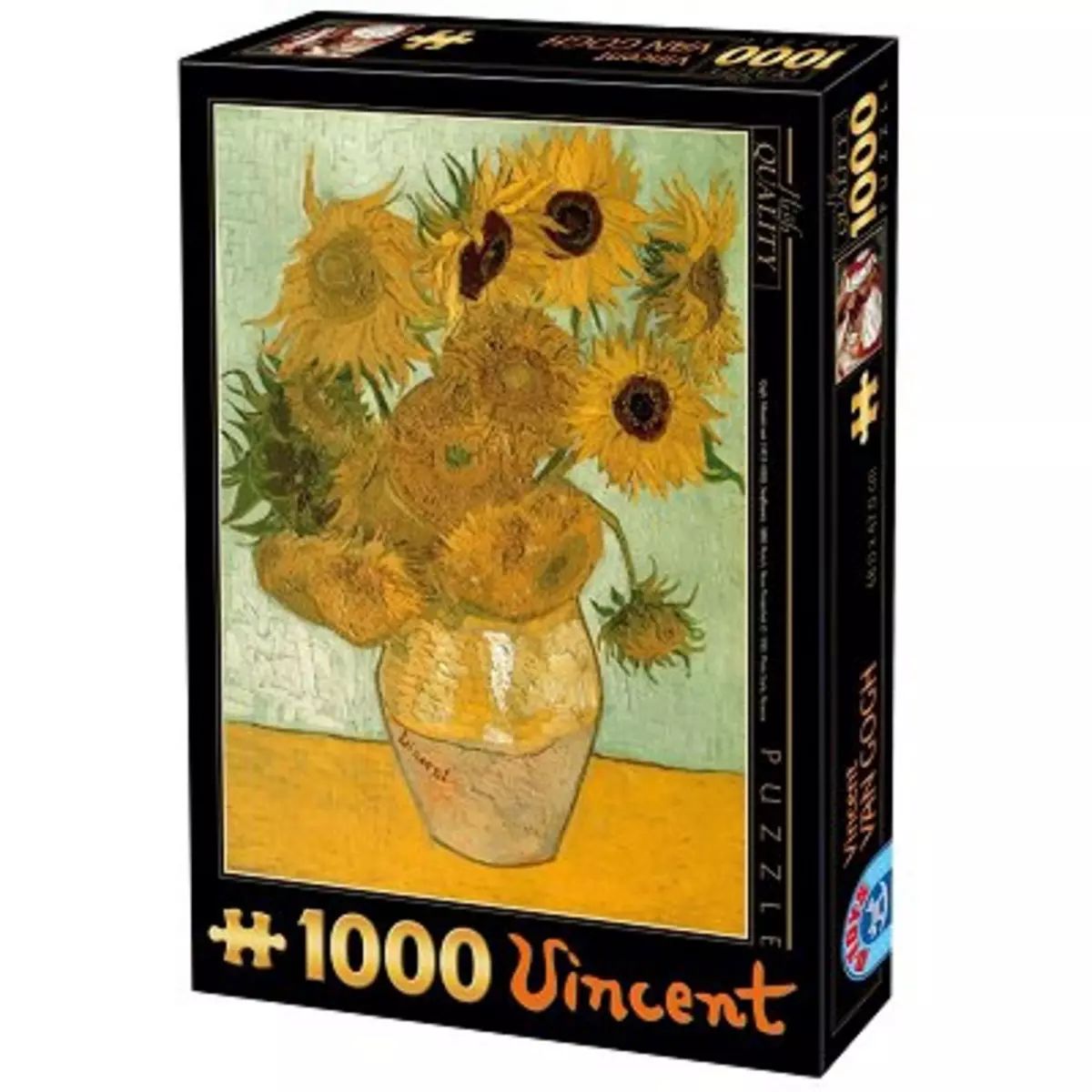 DToys Puzzle 1000 pièces - Van Gogh : Les tournesols