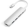 SATECHI Hub USB C USB-C Slim Multimedia silver