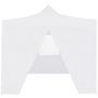 Voir la diapositive 3 : VIDAXL Tente de reception pliable avec 4 parois 3x3 m Acier Blanc