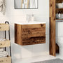 Voir la diapositive 3 : VIDAXL Armoire lavabo avec bassin integre vieux bois