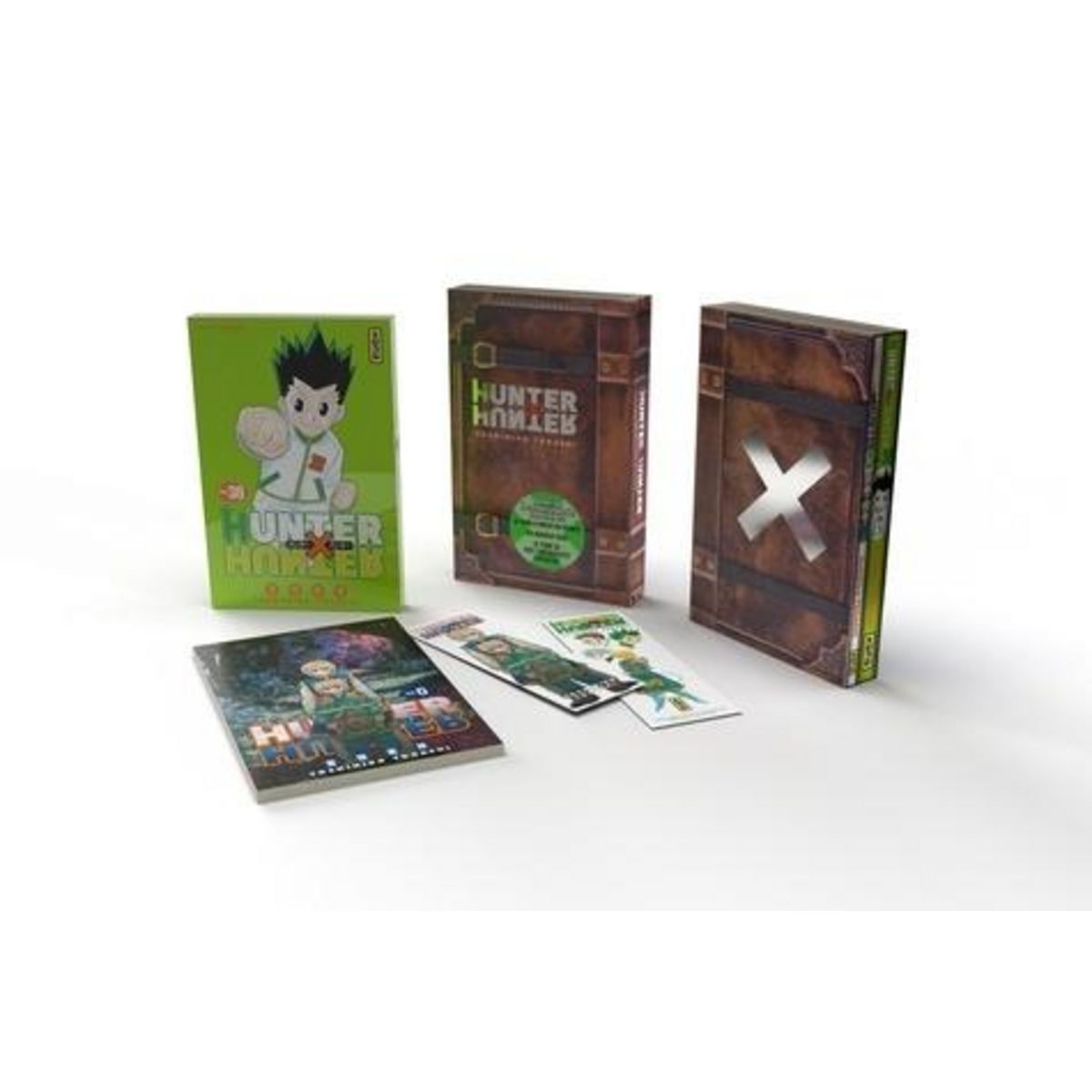 HUNTER X HUNTER TOME 38 : COFFRET COLLECTOR AVEC JAQUETTE METALISEE, TOME 0 ET UN MARQUE-PAGE. EDITION LIMITEE, Yoshihiro Togashi