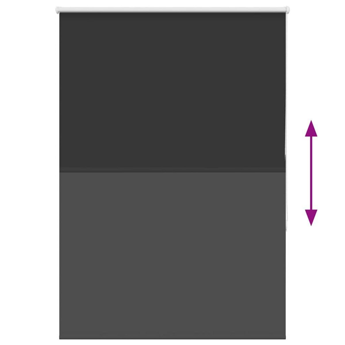 VIDAXL Store enrouleur occultant largeur du tissu 95,7 cm polyester