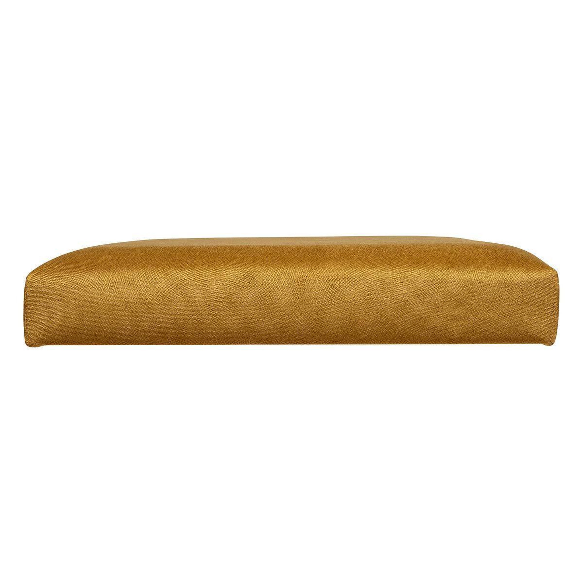 Voir la diapositive 4 : ATMOSPHERA Banquette coffre pliable en velours  lilou  76cm ocre