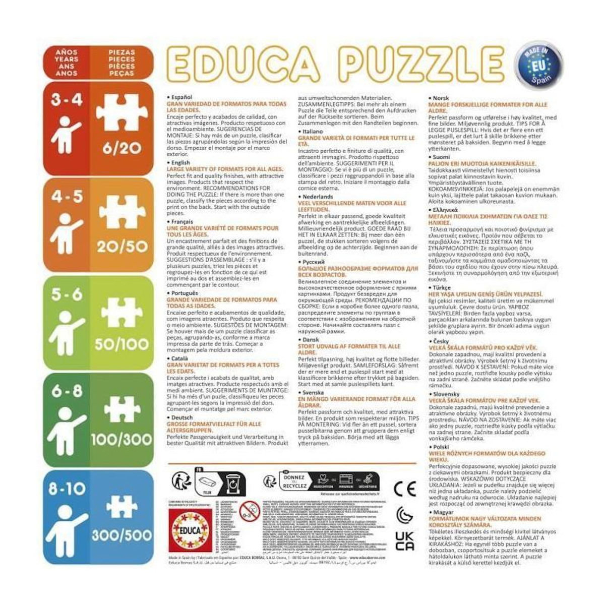 EDUCA Puzzle 2 x 16 pièces Bluey multicolore enfant – Educa