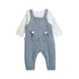 Voir la diapositive 1 : Petit Béguin Ensemble salopette bébé en coton matelassé et t-shirt Rêverie