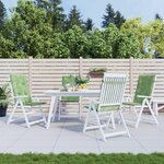 VIDAXL Coussins de chaise a dossier haut lot de 4 modele de feuille