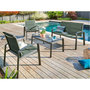 Voir la diapositive 1 : HESPERIDE Salon de jardin en aluminium Elyn 4 places Olive/Graphite - 4 places - Hespéride