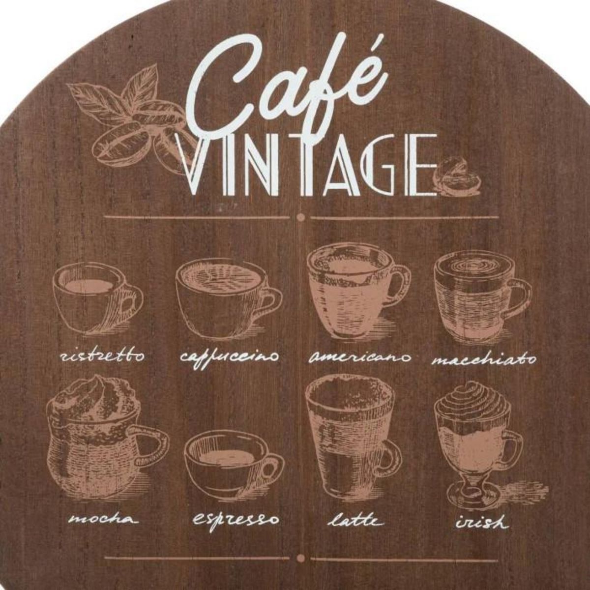 ATMOSPHERA Décoration Murale Vintage  Café  45cm Marron
