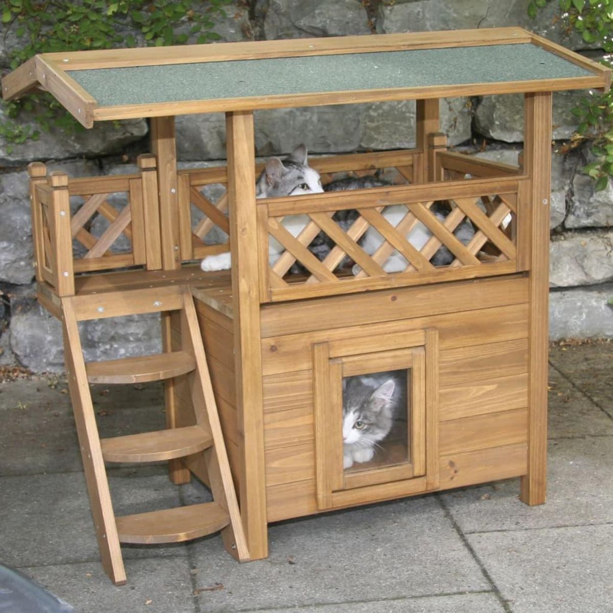 KERBL Kerbl Maison de chat Lodge 77x50x73 cm