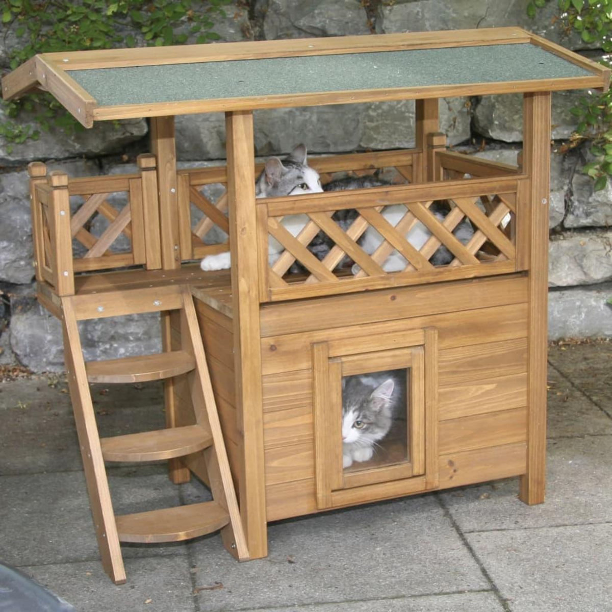 KERBL Kerbl Maison de chat Lodge 77x50x73 cm