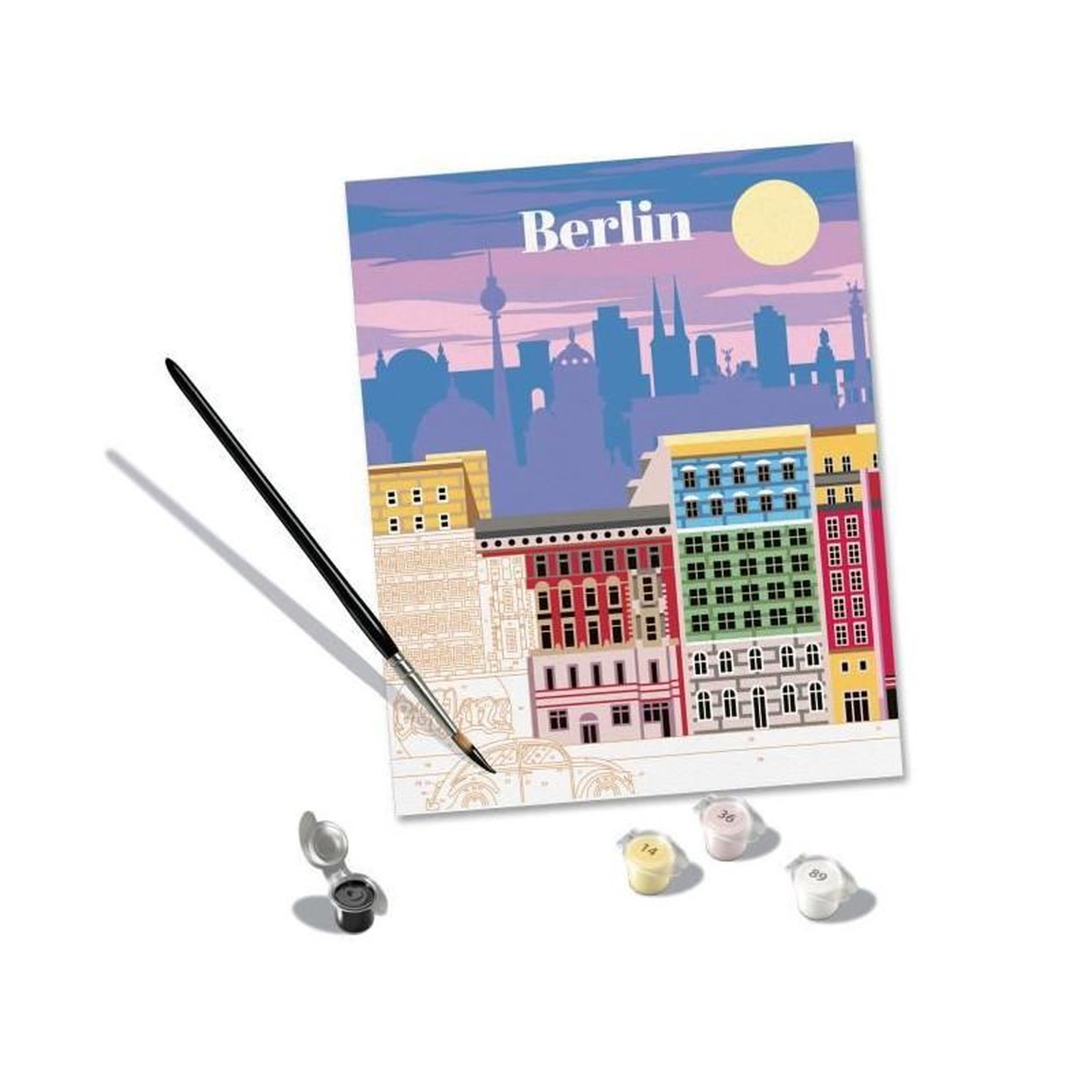 Voir la diapositive 2 : RAVENSBURGER CreArt 24x30 cm Berlin, Adulte, Peinture par numéros, 25521, Ravensburger