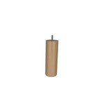CIME Pied Lit / Sommier Cylindrique 68x200mm - Hêtre Vernis Blanc