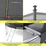 Voir la diapositive 3 : JUMP4FUN Trampoline de jardin ø185 cm / 6FT avec Filet intérieur, Matelas de protection et Echelle