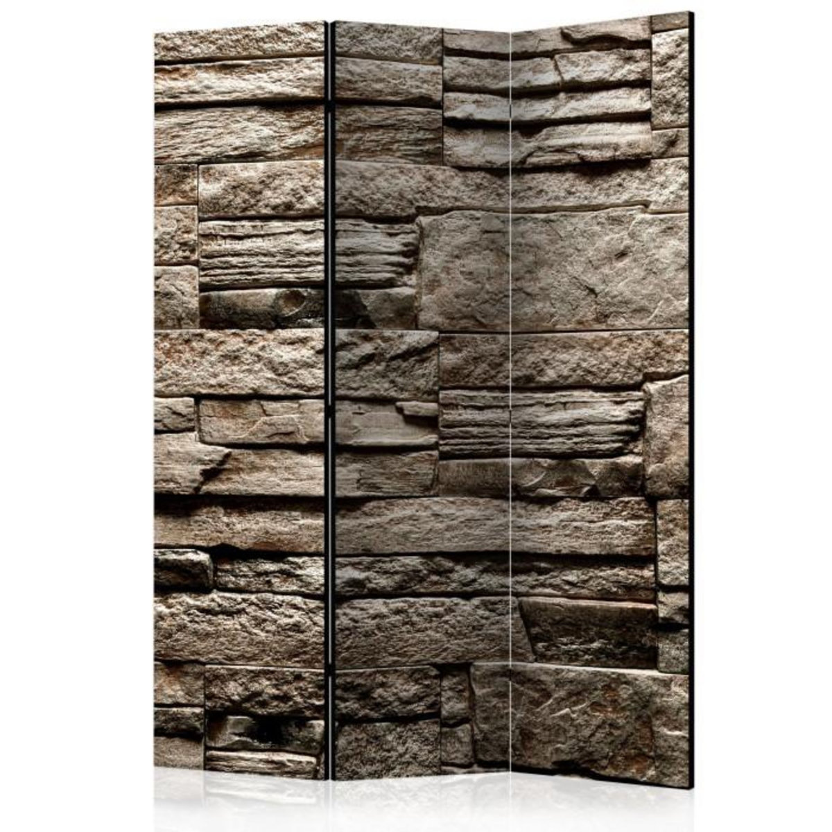 Paris Prix Paravent 3 Volets  Beautiful Brown Stone  135x172cm