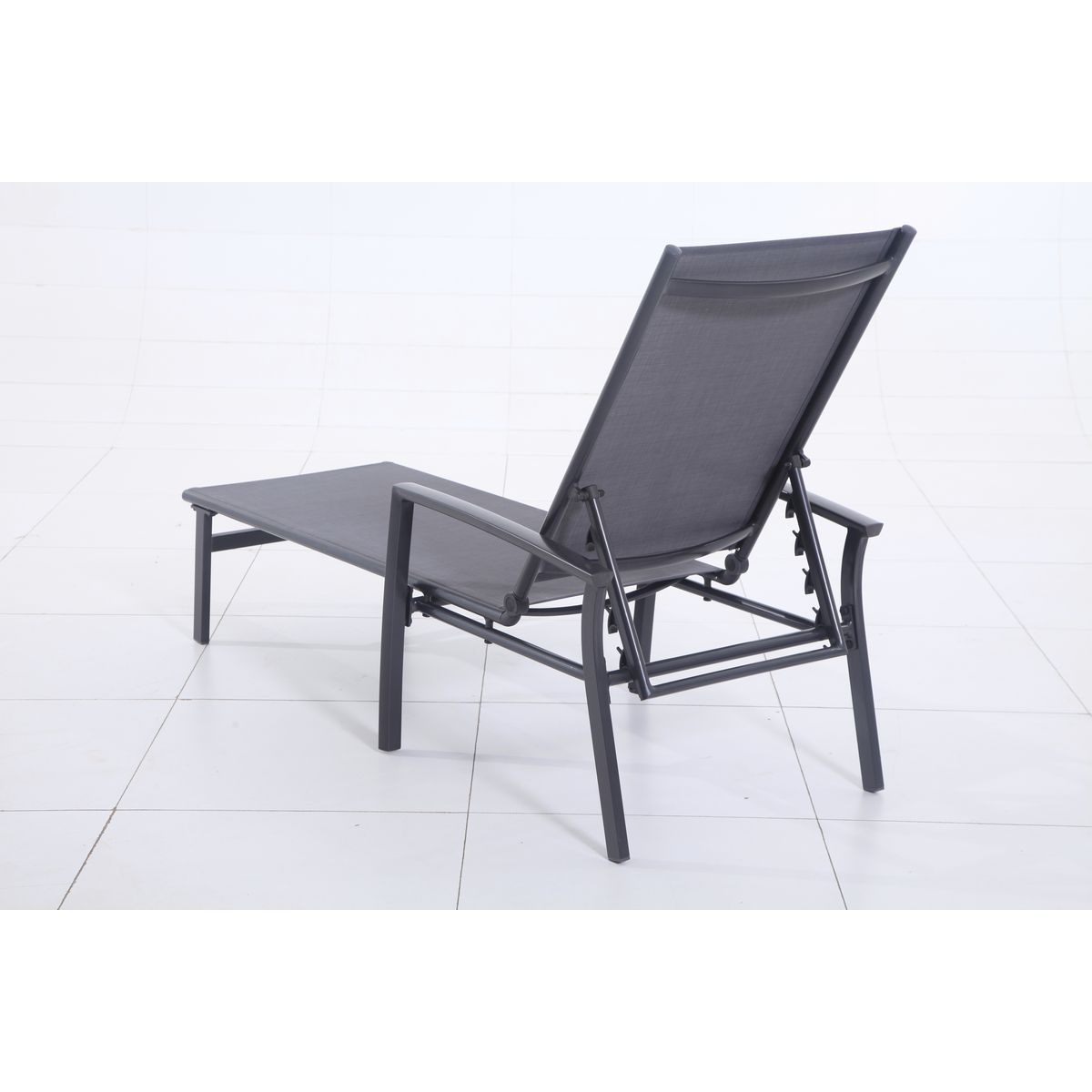 Bain de soleil aluminium anthracite CLARA
