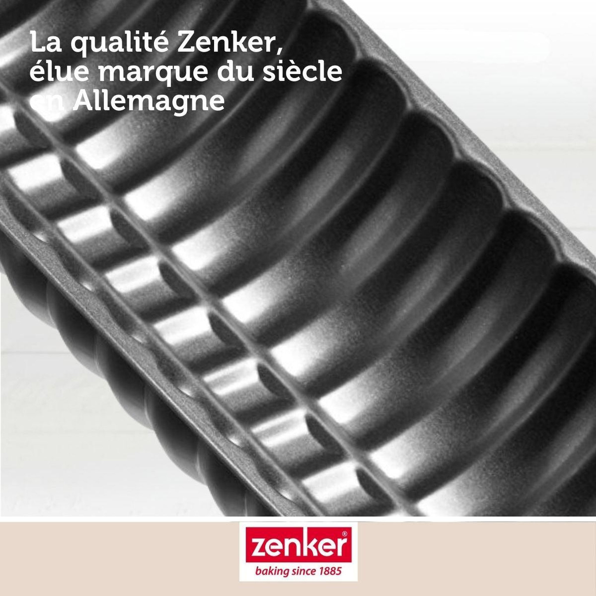 Voir la diapositive 6 : ZENKER Moule à bûche de noël 32 x 12,5 cm zenker black metallic