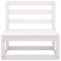 Voir la diapositive 5 : VIDAXL Salon de jardin 2 pcs avec coussins Blanc Bois de pin massif