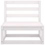 Voir la diapositive 5 : VIDAXL Salon de jardin 2 pcs avec coussins Blanc Bois de pin massif