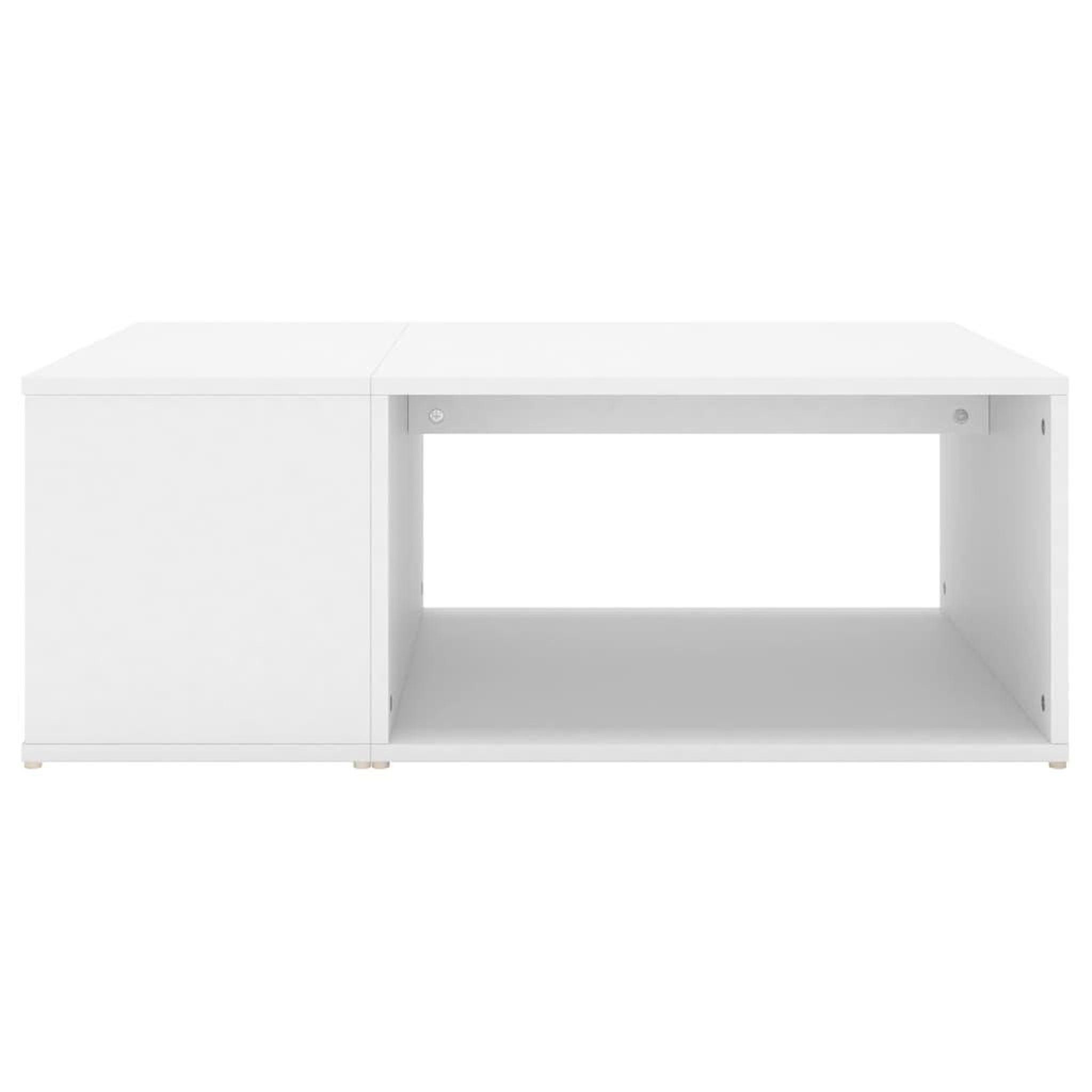 Voir la diapositive 3 : VIDAXL Table basse blanc 90x67x33 cm bois d'ingenierie