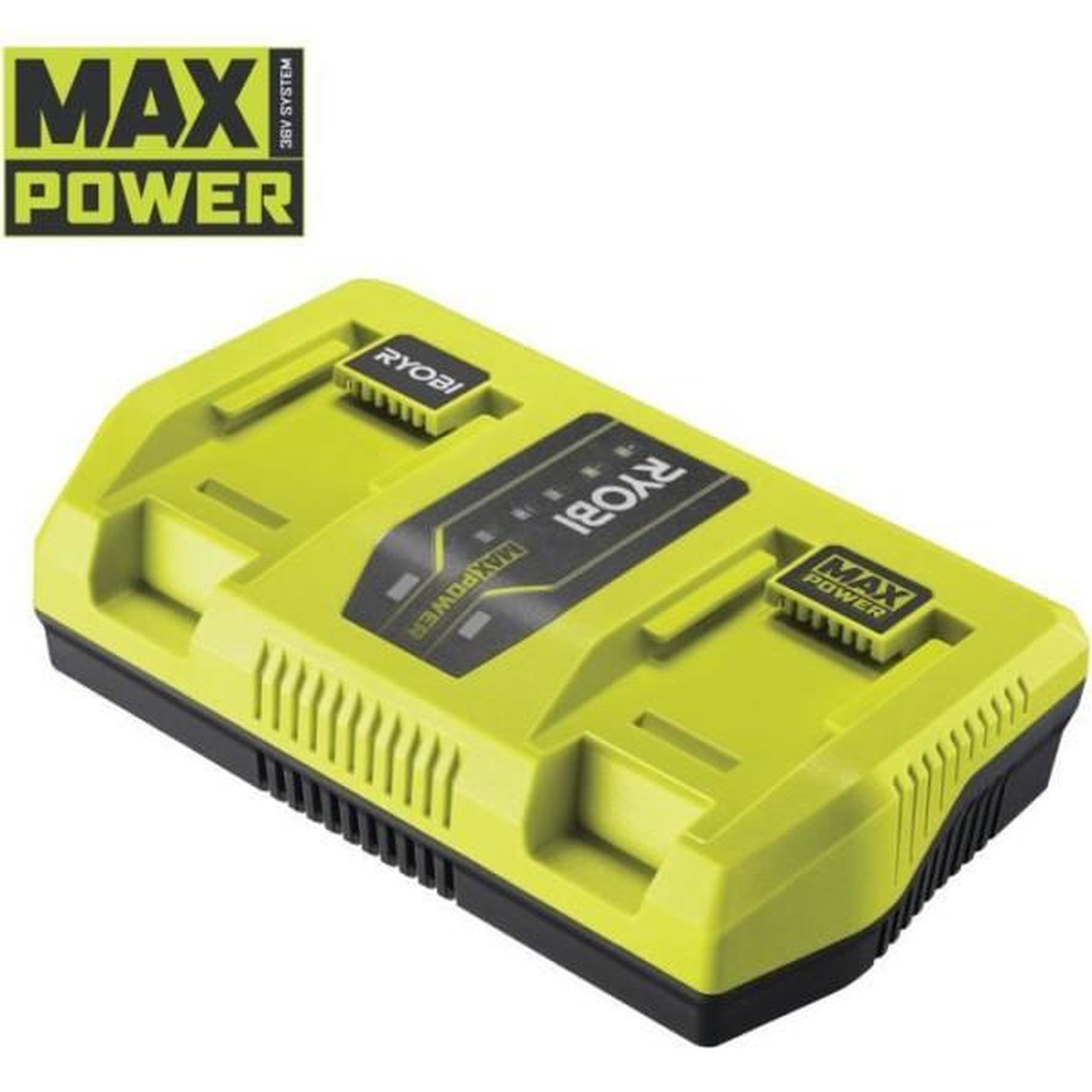 Voir la diapositive 2 : Ryobi Ryobi - chargeur 36v maxpower 2 ports 6,0 a - ry36c2pa
