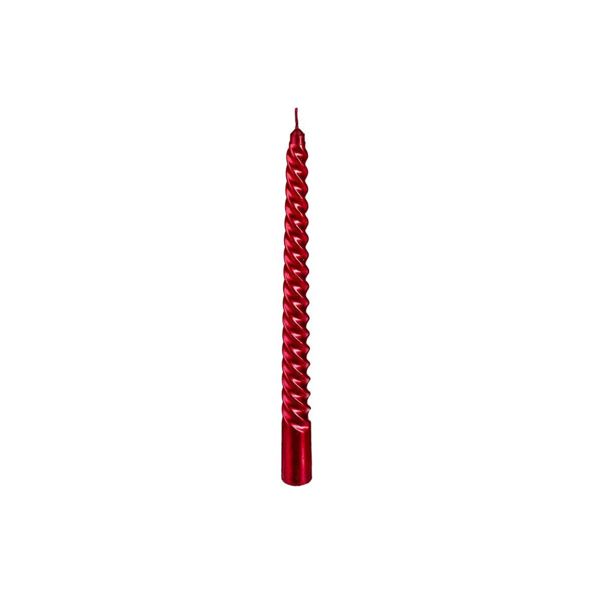Voir la diapositive 2 : FEERIC LIGHT & CHRISTMAS Lot de 4 bougies bâton  colorama  48g rouge