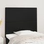 Voir la diapositive 1 : VIDAXL Tetes de lit 2 pcs Noir 100x5x78/88 cm Similicuir