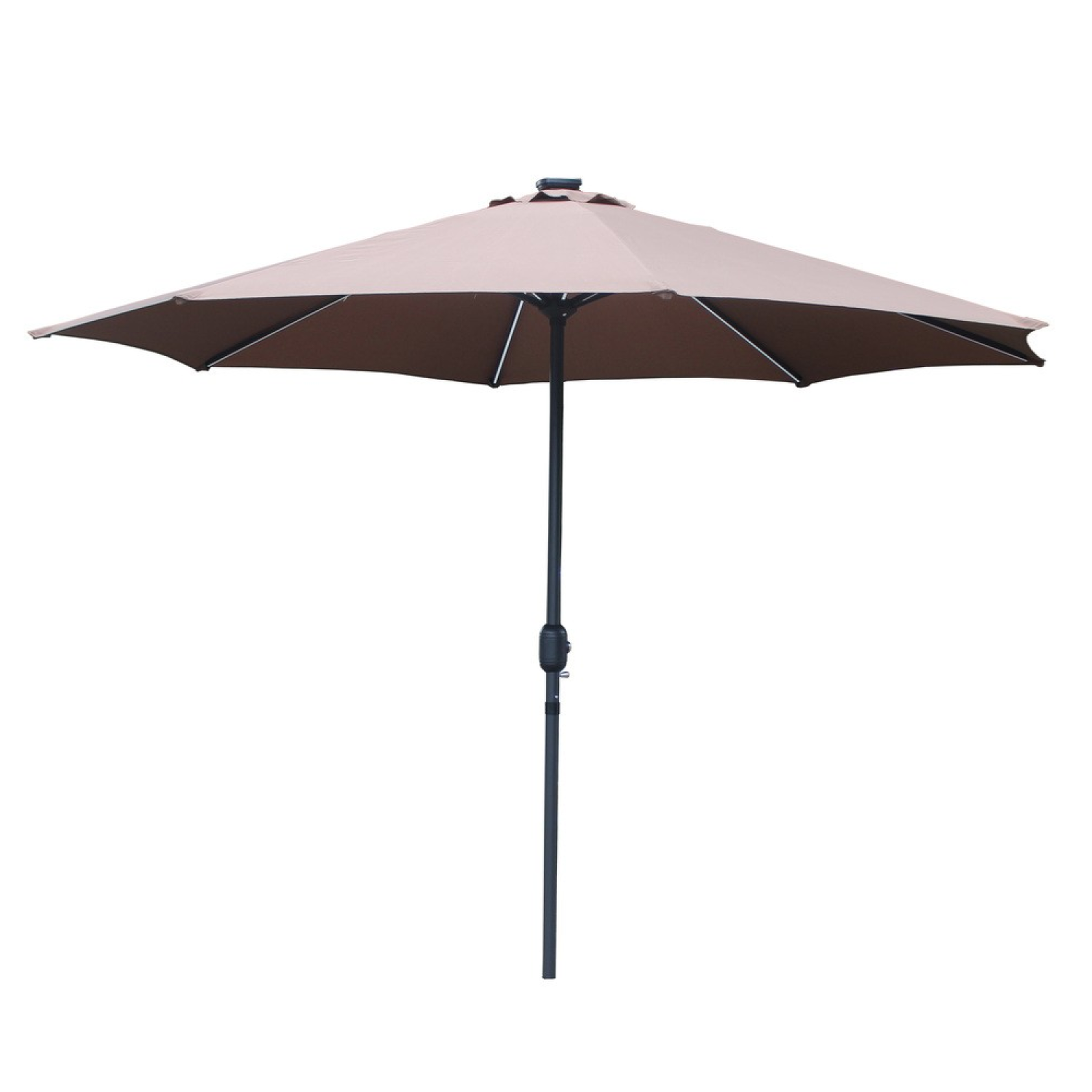 CONCEPT USINE Parasol  marron  rond 292 x 292 m led manarola