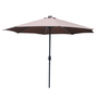 Voir la diapositive 1 : CONCEPT USINE Parasol droit rond led diamètre 3 m chocolat MANAROLA
