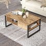 Voir la diapositive 2 : Habitat et Jardin Table basse en bois  ML34  - 100 x 59 x 44 cm - Pin atlantique