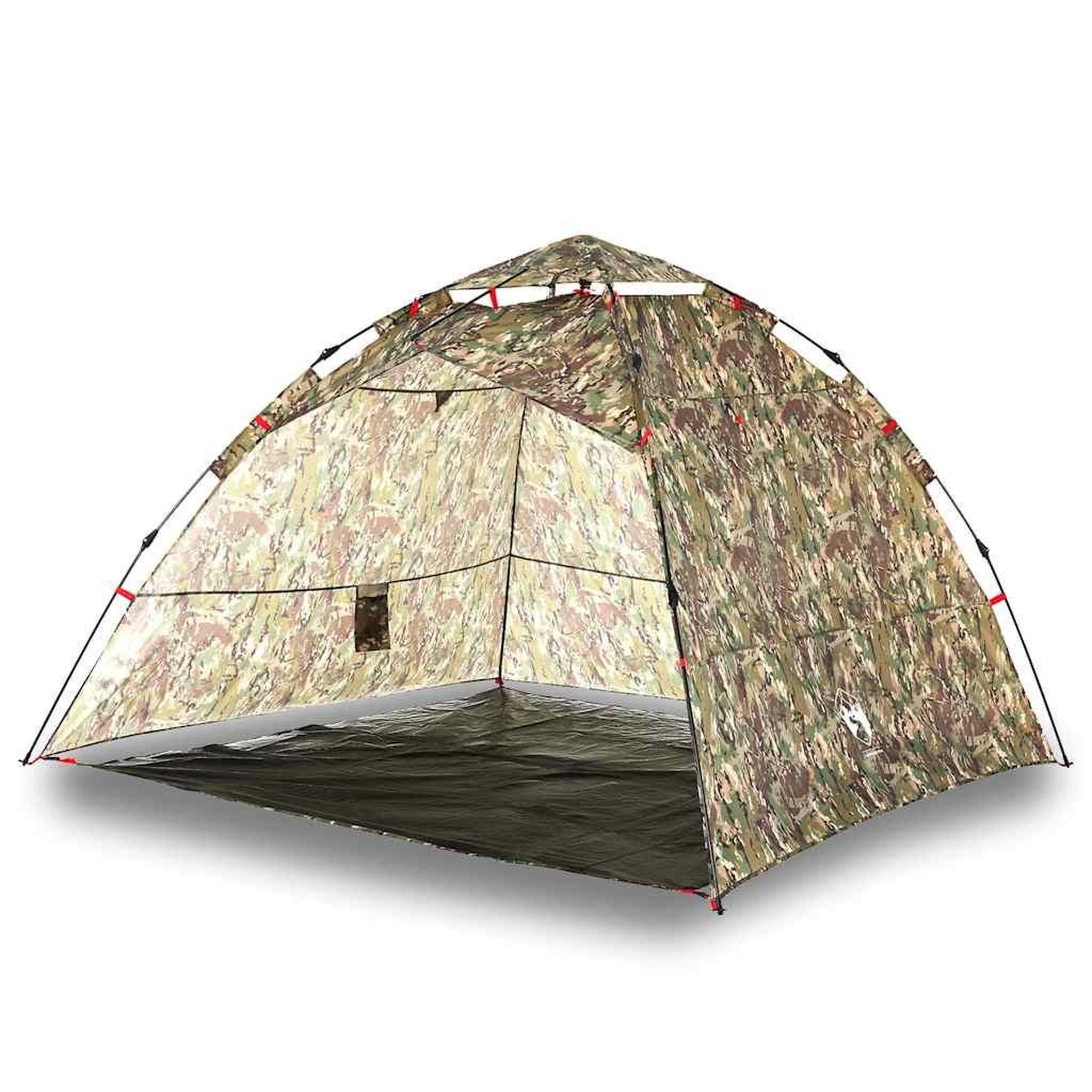 Voir la diapositive 2 : VIDAXL Tente de peche 4 personnes camouflage liberation rapide