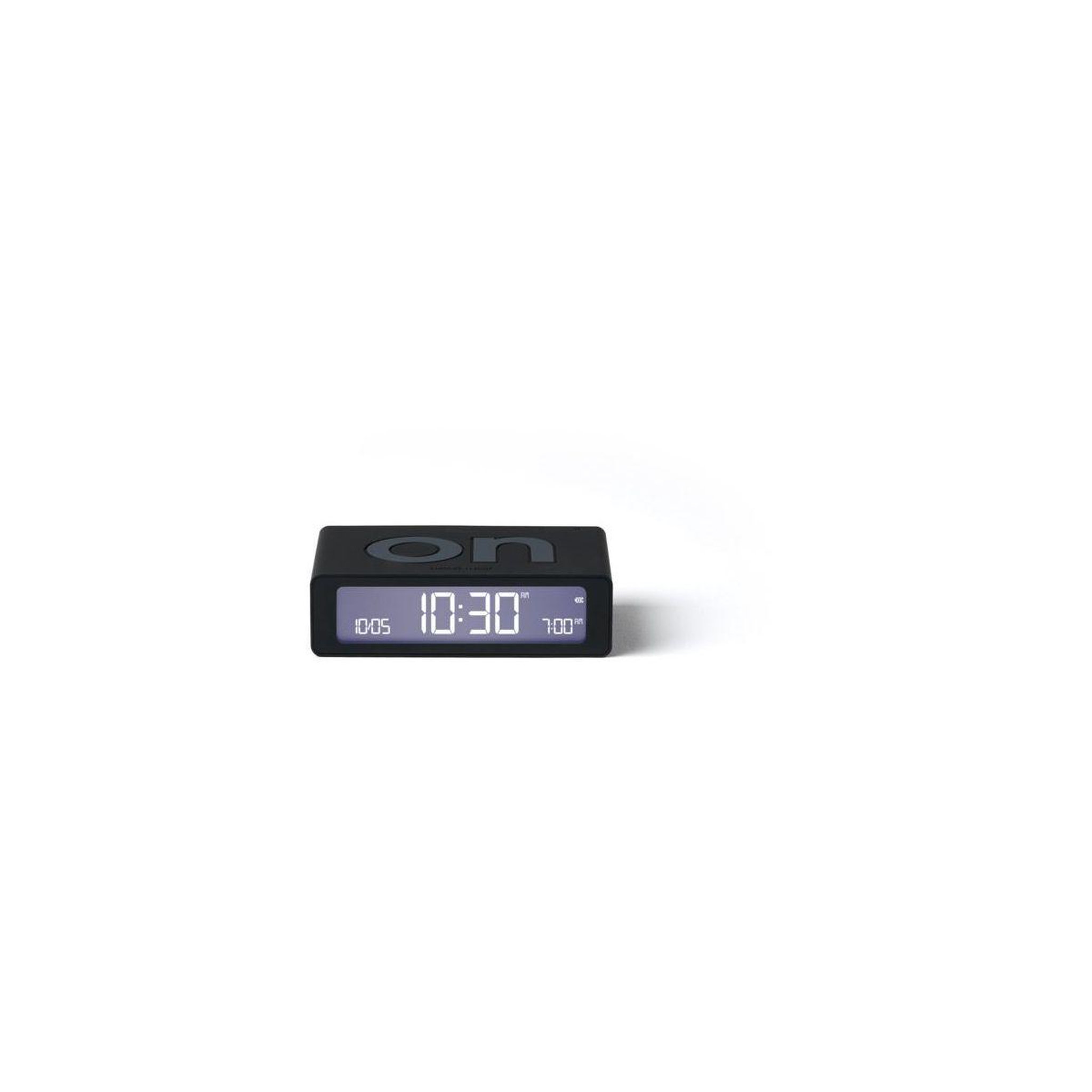 LEXON Réveil Flip Mini de Voyage Rechargeable Noir