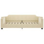 Voir la diapositive 4 : VIDAXL Lit de jour avec matelas creme 90x200 cm tissu