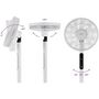 Voir la diapositive 6 : VIOLA Spring X9 Ventilateur sur pied Silencieux et Puissant avec télécommande - 9 vitesses + Turbo et Eco - écran LED et minuterie