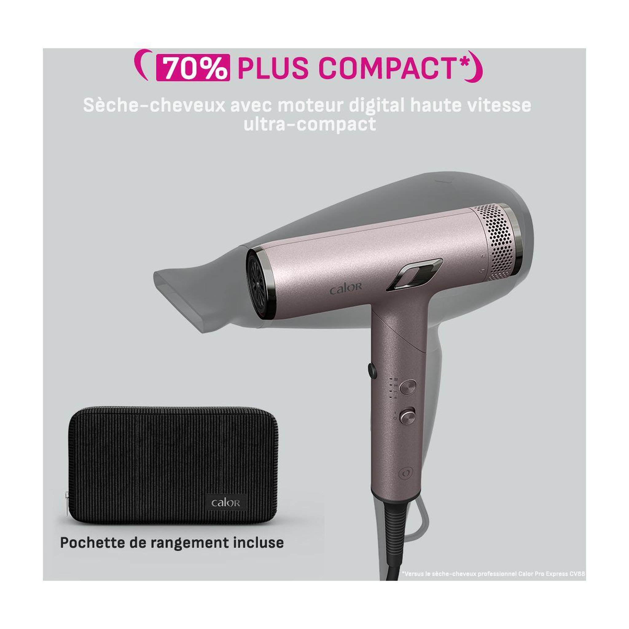 Voir la diapositive 5 : CALOR Sèche cheveux professionnel nano fold hy8530c0