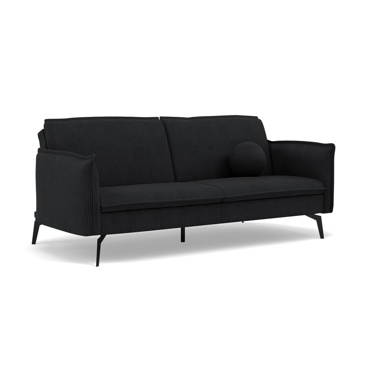 BEST MOBILIER Lexie - canapé convertible clic-clac 2 places en velours côtelé