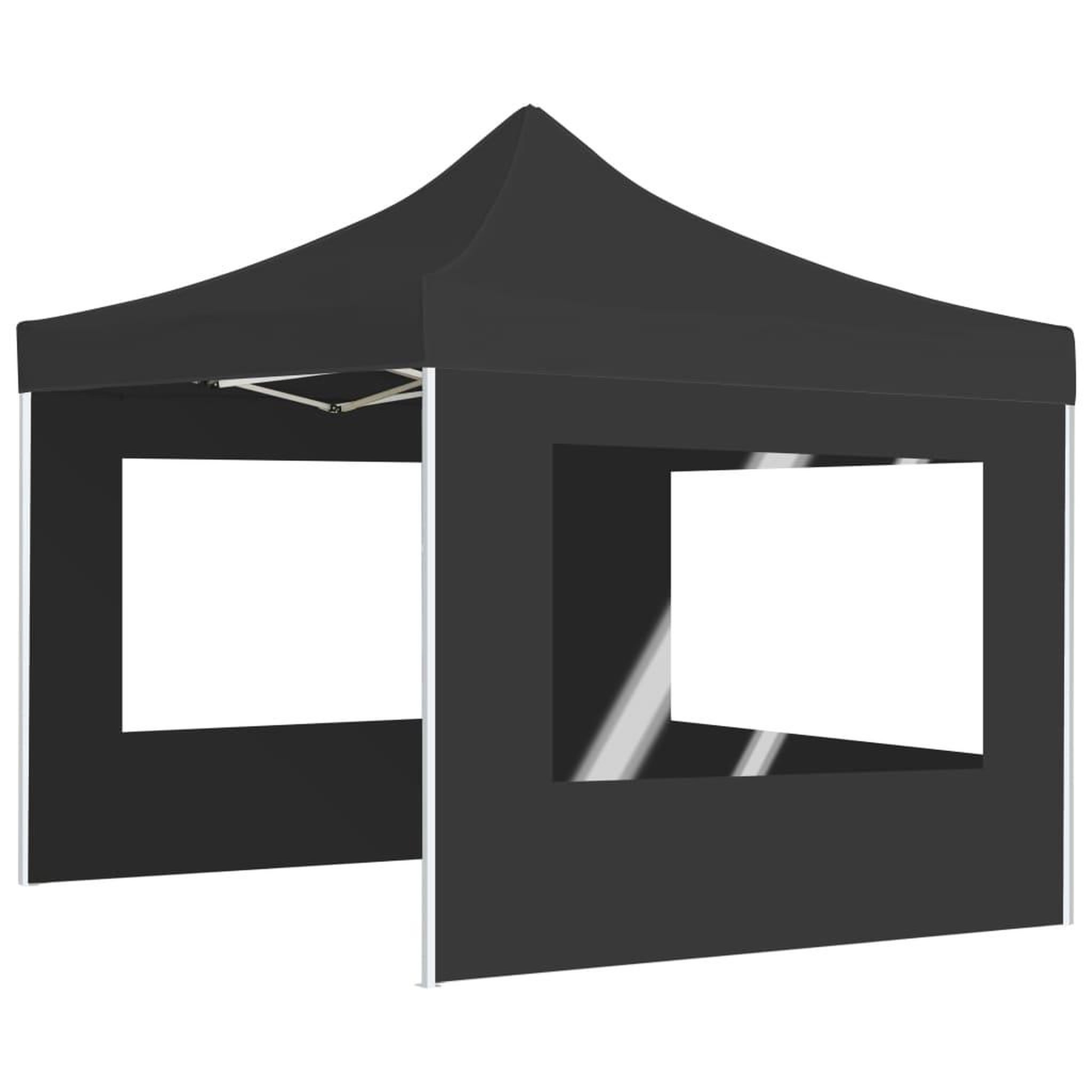 Voir la diapositive 4 : VIDAXL Tente de reception pliable et parois Aluminium 2x2 m Anthracite